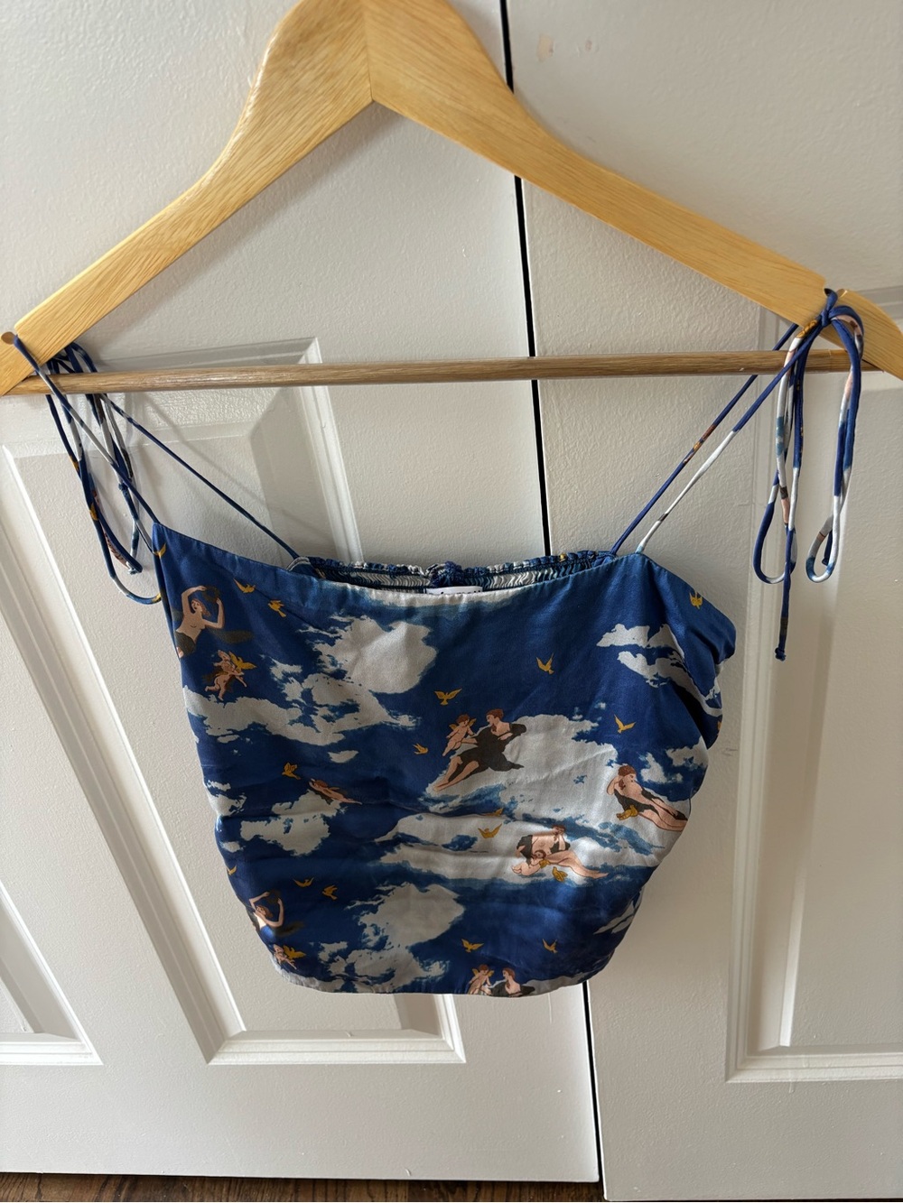 Reformation Lucrezia Silk Heaven Top Size 4